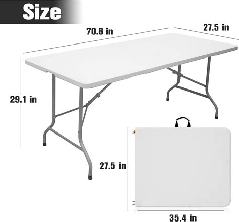 Byliable Portable Heavy Duty Folding Table - 6ft, White India | Ubuy