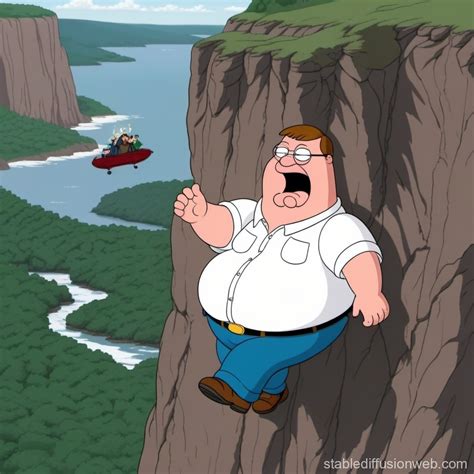 Peter Griffin's Cliff Fall | Stable Diffusion Online