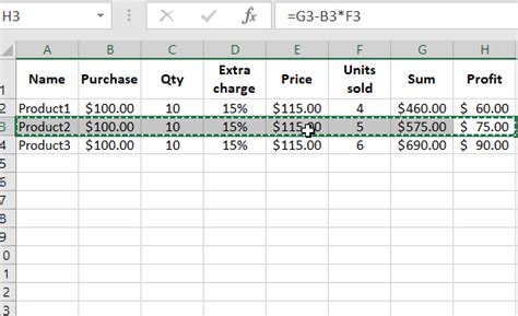 Image result for Using a Row Variable in an Excel Formula