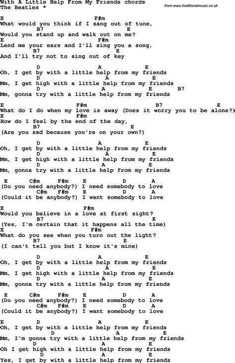 Song Lyrics On Friends at Henry Gale blog