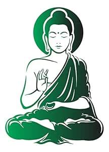 DivineDesigns Gautam Buddha Wall Sticker | Wall Sticker for Living Room ...