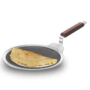 Buy Hawkins 28 cm Dosa Tava, Triply Stainless Steel Shielded Nonstick ...