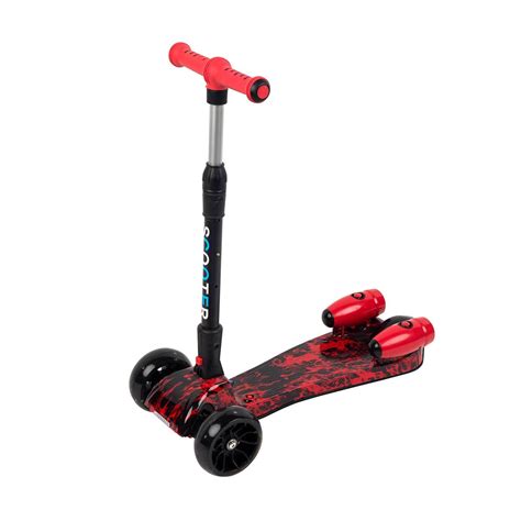 Children Luminous 3 Three Wheels 2 in 1 Kick Scooters - Electric ...
