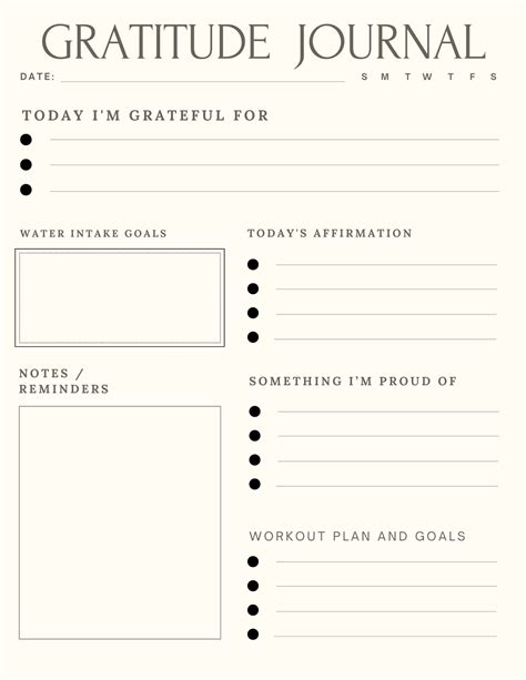 Gratitude Journal PDF Gratitude Printable Journal Page PDF - Etsy in ...