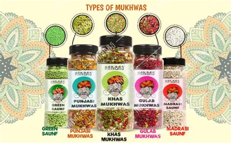HARIBAS Mukhwas Mouth Freshener PACK OF 5 with sauf mouth freshener ...