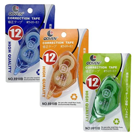 ECLET Correction Tape - Pack of 3 Pcs Correction Tape 12 Meter X 5 MM ...