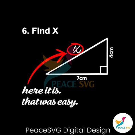 Funny Find X Here It Is That Was Easy SVG Digital Download » Peace SVG