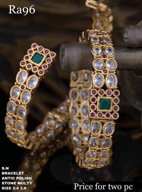 Matte Finish Premium Quality Bangles - Indian Jewelry Designs