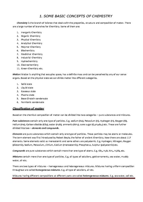 SOME Basic Concepts OF Chemistry - HSSLiVE Some Basic Concepts Page 1 1 ...