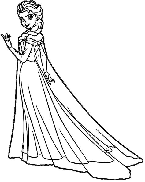 Printable Elsa Coloring Page