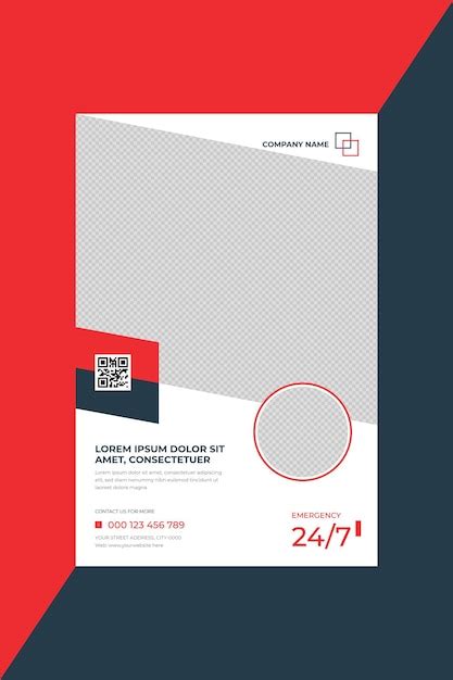 Concise promotional medical poster vector | Premium Vector