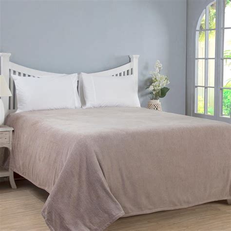 Buy MASPAR Jessica Solid Cotton Double Bed Cover - 228 x 290 cm from ...
