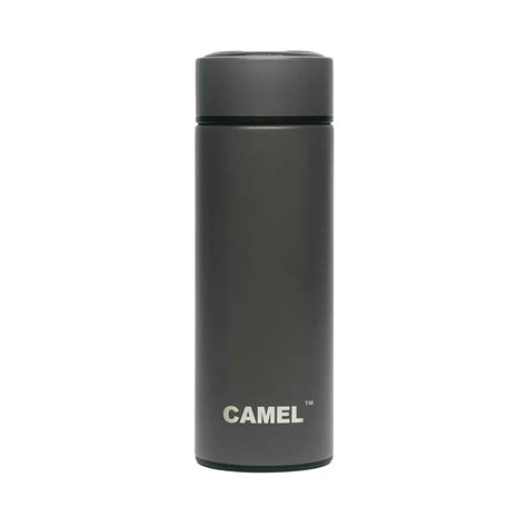 Halo Vacuum Bottle - Granite Black - 350ml - Camel Flasks – Camelflasks