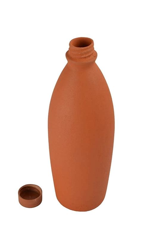 Clay Nation Water Bottle (Earthenware, Pack of 1, Brown) : Amazon.in ...