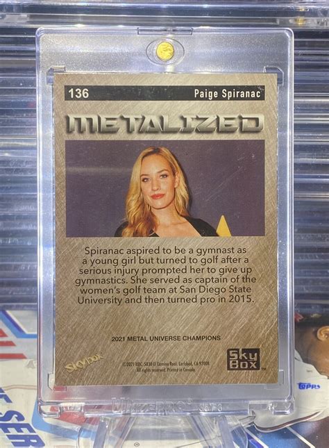 Paige Spiranac 2021 Skybox Metal Universe Champions India | Ubuy