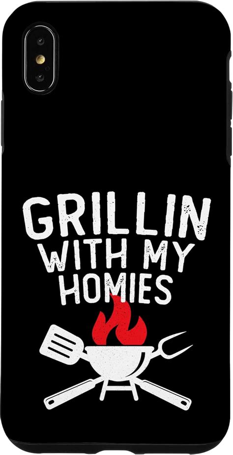 Buy iPhone XS Max Grillin With My Bestie Homies Funny Distressed Retro ...