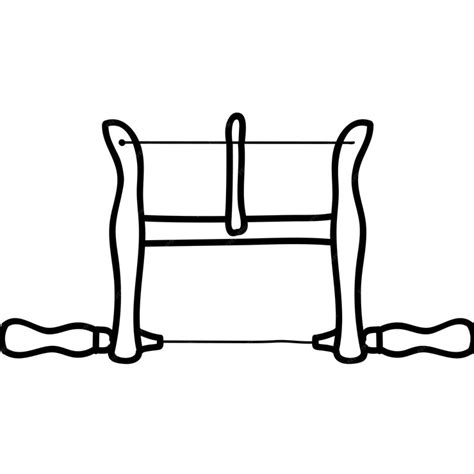 Vintage crosscut saw wood hand drawn vector illustration | Premium Vector