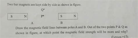 Draw the magnetic field line between balls a and b. Out of the two ...