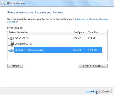 Image result for Windows Backup Setup