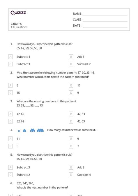 50+ Word Patterns worksheets for 4th Class on Quizizz | Free & Printable