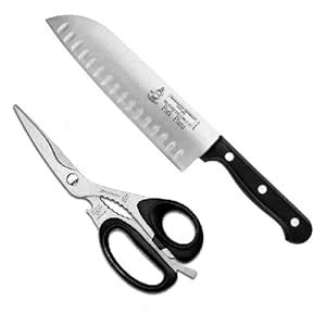 Buy Messermeister Park Plaza Santoku with Hollows and Take-Apart ...