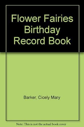 Buy Flower Fairies Birthday Record Book Book Online at Low Prices in ...