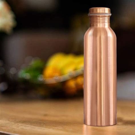 NACTAR 100% Pure Copper Water Bottle 1000 ML Set of 1 : Amazon.in: Home ...
