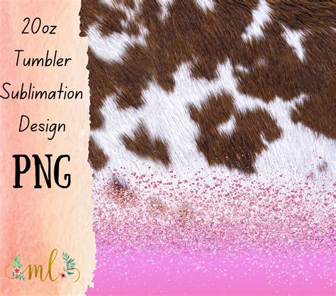 Cowhide Pink-sublimation PNG Digital Download Digital Design Tumbler ...