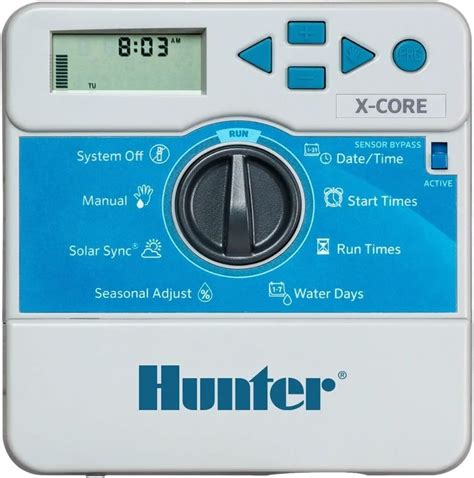 Hunter Industries XC-401i-E 4 Station Indoor Irrigation Controller, 110 ...