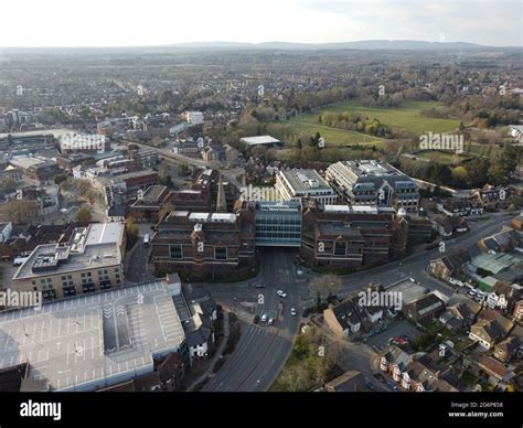 Aerial View of Horsham Town Center, with the Royal Sun Alliance ...