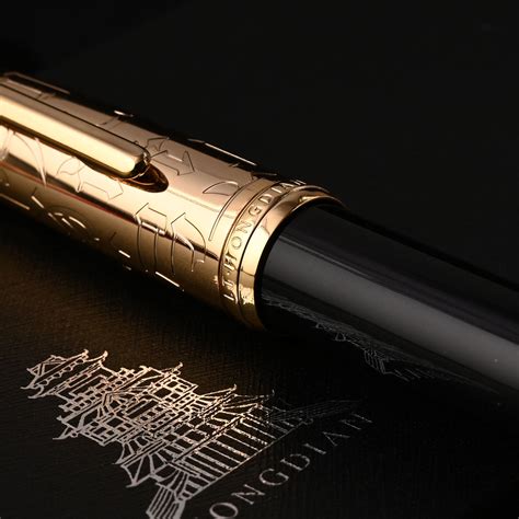 Shop Hongdian N6 Black Gold Fountain Pen| Resin Pens Online |Hongdian ...