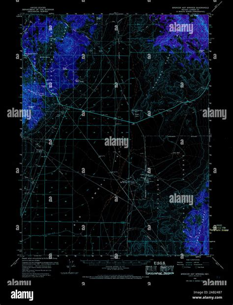 USGS TOPO Map Nevada NV Spencer Hot Springs 321318 1960 62500 Inverted ...