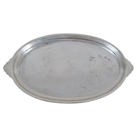Art Deco Continental (800) Silver Serving Tray/Platter at 1stDibs