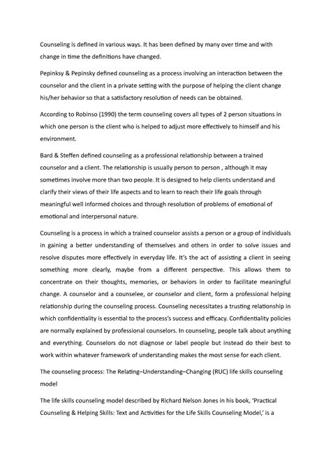 Skills used by the Counsellors in a counselling setup - Counseling is ...