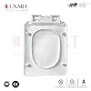 Luxart Plastic Western Toilet Seat Cover with Soft Close Mechanism ...