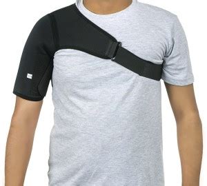 Lunya Shoulder Support Adjustable Stretch Strap Brace Torn Rotator Cuff ...