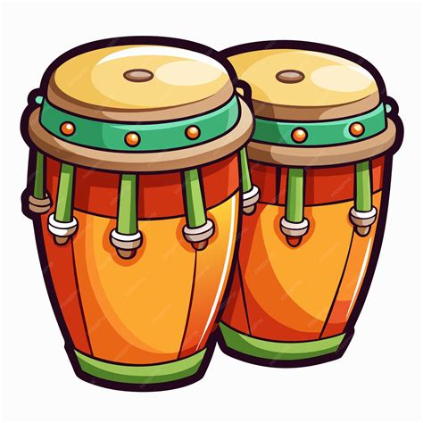 Congas vector illustration isolated on a white background | Premium AI ...