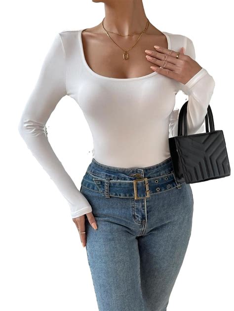 Scoop Neck Long Sleeve