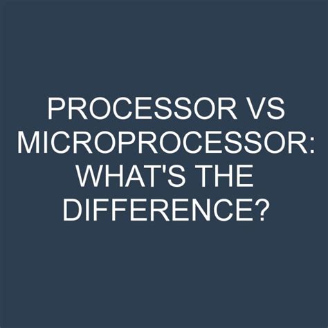 Image result for Microprocessor and CPU Difference