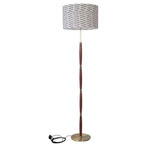 Tall Elegant Mid-Century Cork Floor Lamp at 1stDibs | mid century cork lamp