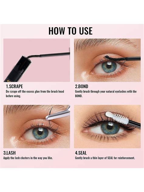 Lash Bond And Seal Waterproof, Cluster Lash Glue For Cluster And Strip ...