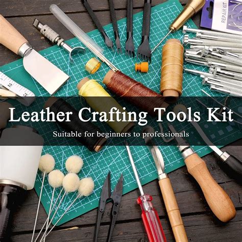 Buy Leather Working Tools Kit - Leathercraft Kit Include Leather Tool ...