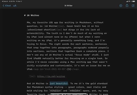 Daring Fireball: iA Writer