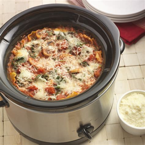Recipe of the Day: Slow Cooker Mushroom Spinach Lasagna  