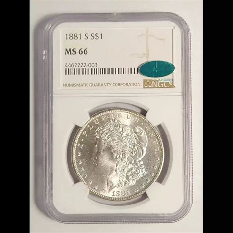 1881-S Morgan Silver Dollar NGC MS-66 CAC - Bob Paul Rare Coins