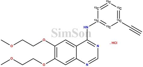Erlotinib 13C6 Hydrochloride | CAS No- 1210610-07-3 | Simson Pharma Limited