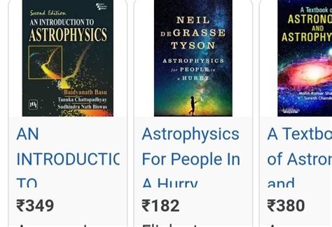 Can anyone suggest me a good astrophysics book under Rs. 300 - Brainly.in