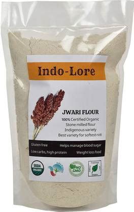 Indo-Lore Certified Organic Jwari/ Jowar Flour Indigenous Maldandi ...