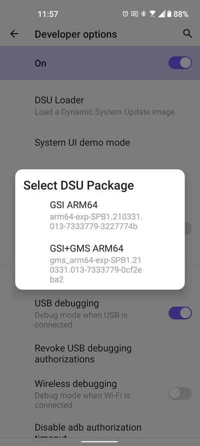Android 12 GSI Installation 的图像结果