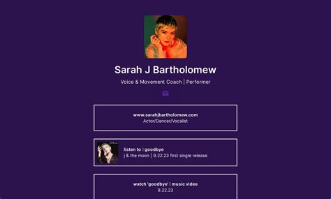 Sarah J Bartholomew's Flowpage